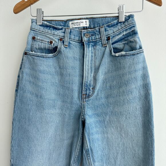 Abercrombie & Fitch Jeans Womens 26 x 30 90s Straight Ultra High Rise Curve Love - Picture 6 of 12